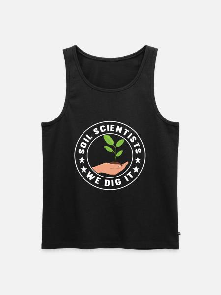 Bodenwissenschaftler Soil Science - Men's Premium Organic Tank Top - black