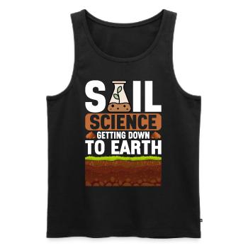 Bodenwissenschaftler Science du sol - Débardeur bio Premium Homme - noir - Devant - Michal (187cm)
