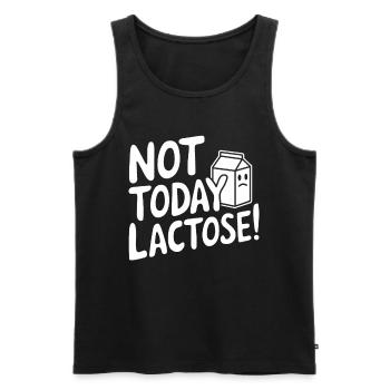 Intolérance au lactose Intolérance au lactose - Débardeur bio Premium Homme - noir - Devant - Michal (187cm)