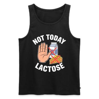 Intolérance au lactose Intolérance au lactose - Débardeur bio Premium Homme - noir - Devant - Michal (187cm)