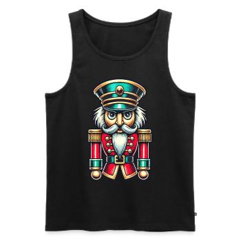 Christmas Nutcracker Stylish Classic - Men's Premium Organic Tank Top - black - Front - Michal (187cm)
