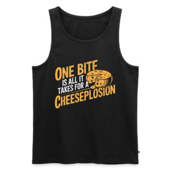 Lactose intolerance Lactose intolerant - Men's Premium Organic Tank Top - black - Front - Michal (187cm)