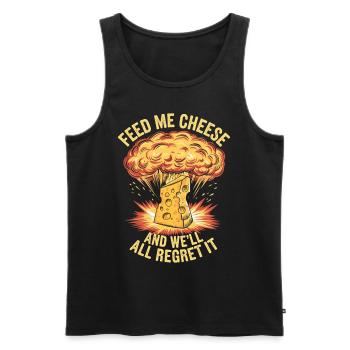 Lactose intolerance Lactose intolerant - Men's Premium Organic Tank Top - black - Front - Michal (187cm)