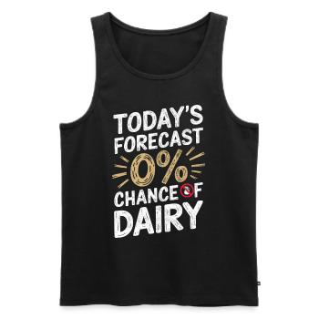 Laktoseintoleranz Laktoseintolerant - Männer Premium Bio Tank Top - Schwarz - Vorne - Michal (187cm)