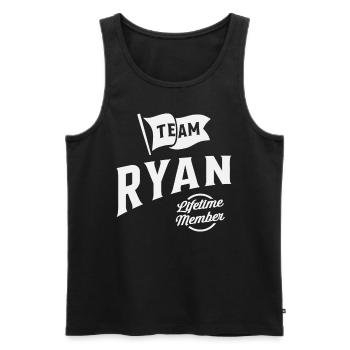 Team Ryan Lifetime Member Personalized Name Ryan - Men's Premium Organic Tank Top - black - Front - Michal (187cm)