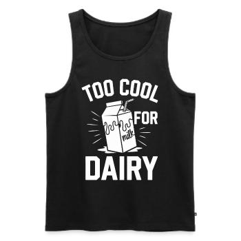 Lactose intolerance Lactose intolerant - Men's Premium Organic Tank Top - black - Front - Michal (187cm)