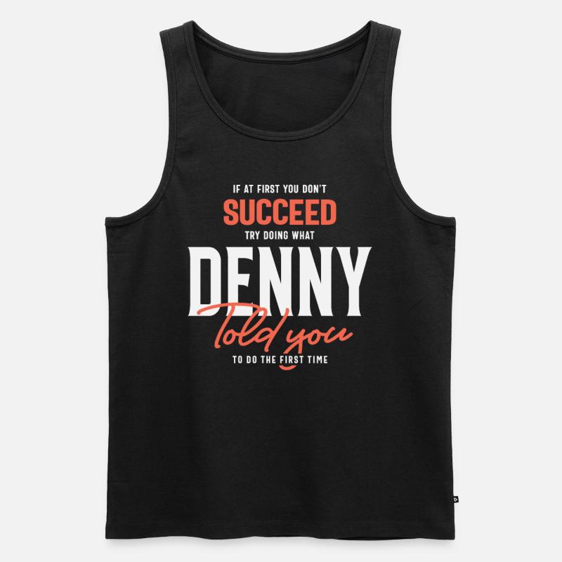 Denny Name Personalized Denny - Men's Premium Organic Tank Top - black