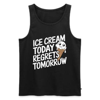 Lactose intolerance Lactose intolerant - Men's Premium Organic Tank Top - black - Front - Michal (187cm)