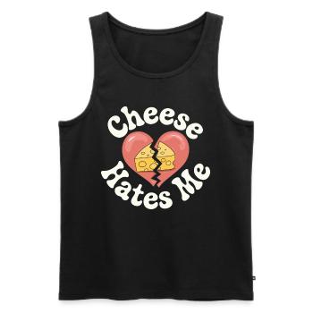 Laktoseintoleranz Laktoseintolerant - Männer Premium Bio Tank Top - Schwarz - Vorne - Michal (187cm)