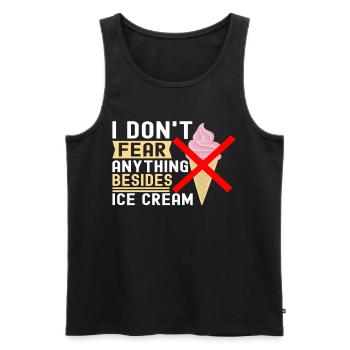 Intolérance au lactose Intolérance au lactose - Débardeur bio Premium Homme - noir - Devant - Michal (187cm)