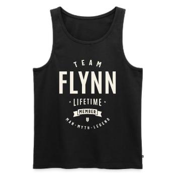 Team Flynn Lifetime Member Funny Name Flynn - Men's Premium Organic Tank Top - black - Front - Michal (187cm)