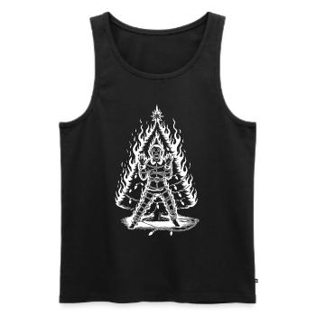 Listiger Sarkasmus Horror Weihnachten Design - Männer Premium Bio Tank Top - Schwarz - Vorne - AI Model Male 178 light (178cm)