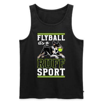 Flyball Dog Sports - Men's Premium Organic Tank Top - black - Front - AI Model Male 178 light (178cm)