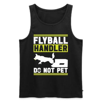 Flyball Dog Sports - Men's Premium Organic Tank Top - black - Front - AI Model Male 178 light (178cm)
