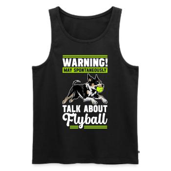Flyball Dog Sports - Men's Premium Organic Tank Top - black - Front - AI Model Male 178 light (178cm)