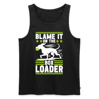 Flyball Dog Sports - Men's Premium Organic Tank Top - black - Front - AI Model Male 178 light (178cm)