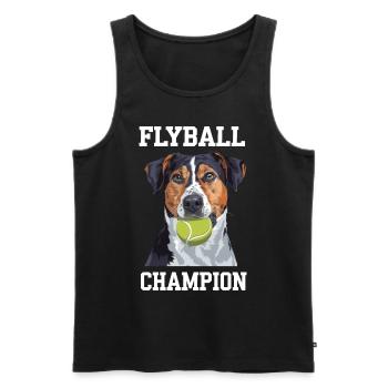 Flyball Dog Sports - Men's Premium Organic Tank Top - black - Front - AI Model Male 178 light (178cm)