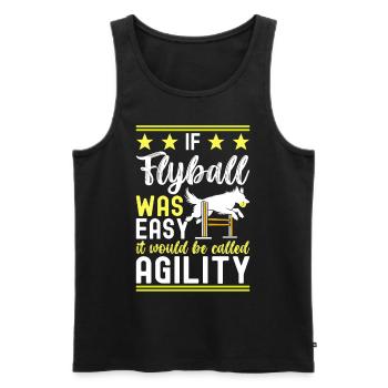 Flyball Dog Sports - Men's Premium Organic Tank Top - black - Front - AI Model Male 178 light (178cm)