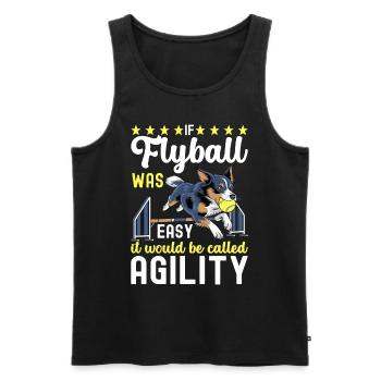 Flyball Dog Sports - Men's Premium Organic Tank Top - black - Front - AI Model Male 178 light (178cm)