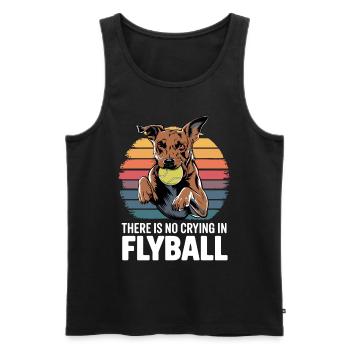 Flyball Dog Sports - Men's Premium Organic Tank Top - black - Front - AI Model Male 178 light (178cm)