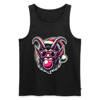 Weihnachten Krampus Lustige Sigma Male Style - Männer Premium Bio Tank Top - Schwarz - Vorne - Michal (187cm)