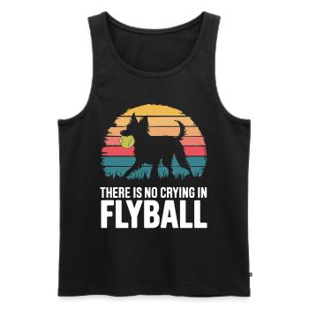 Flyball Dog Sports - Men's Premium Organic Tank Top - black - Front - AI Model Male 178 light (178cm)