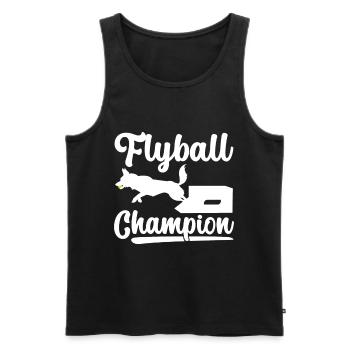 Flyball Dog Sports - Men's Premium Organic Tank Top - black - Front - AI Model Male 178 light (178cm)