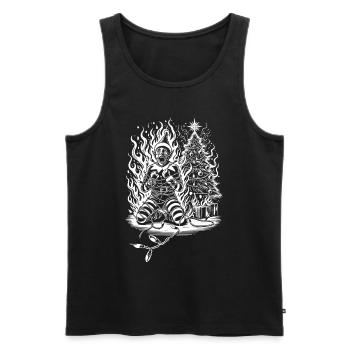 Listiger Sarkasmus Weihnachts-Horror - Männer Premium Bio Tank Top - Schwarz - Vorne - AI Model Male 178 light (178cm)
