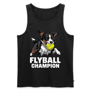 Flyball Dog Sports - Men's Premium Organic Tank Top - black - Front - AI Model Male 178 light (178cm)