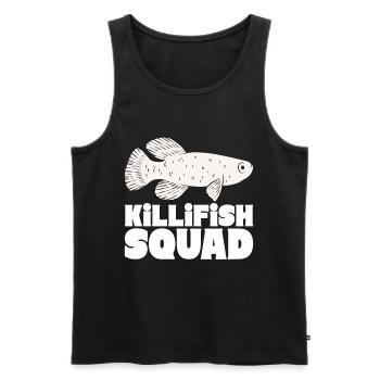 Killifisch Aquarium Amateurs de poissons - Débardeur bio Premium Homme - noir - Devant - AI Model Male 178 light (178cm)