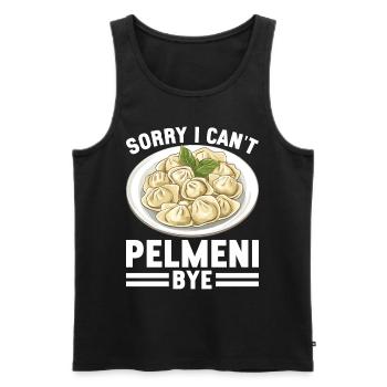 Pelmeni Cuisine russe - Débardeur bio Premium Homme - noir - Devant - Michal (187cm)