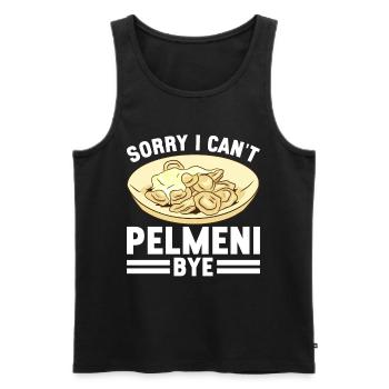 Pelmeni Russische Küche - Männer Premium Bio Tank Top - Schwarz - Vorne - Michal (187cm)