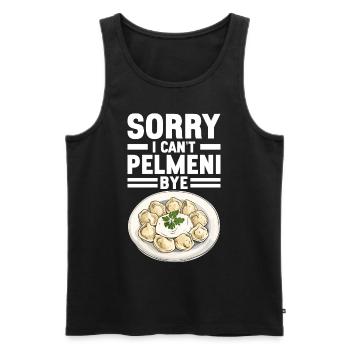 Pelmeni Cuisine russe - Débardeur bio Premium Homme - noir - Devant - Michal (187cm)