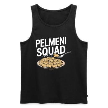Pelmeni Russische Küche - Männer Premium Bio Tank Top - Schwarz - Vorne - Michal (187cm)