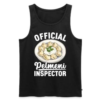 Pelmeni Russische Küche - Männer Premium Bio Tank Top - Schwarz - Vorne - Michal (187cm)