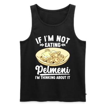 Pelmeni Russische Küche - Männer Premium Bio Tank Top - Schwarz - Vorne - Michal (187cm)