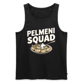 Pelmeni Cuisine russe - Débardeur bio Premium Homme - noir - Devant - Michal (187cm)