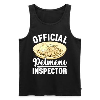 Pelmeni Russische Küche - Männer Premium Bio Tank Top - Schwarz - Vorne - Michal (187cm)