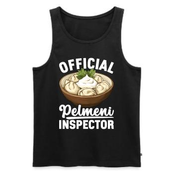 Pelmeni Cuisine russe - Débardeur bio Premium Homme - noir - Devant - Michal (187cm)