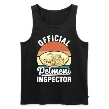 Pelmeni Cuisine russe - Débardeur bio Premium Homme - noir - Devant - Michal (187cm)