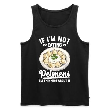 Pelmeni Cuisine russe - Débardeur bio Premium Homme - noir - Devant - Michal (187cm)