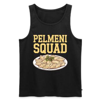 Pelmeni Cuisine russe - Débardeur bio Premium Homme - noir - Devant - Michal (187cm)
