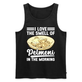 Pelmeni Russian Cuisine - Men's Premium Organic Tank Top - black - Front - Michal (187cm)
