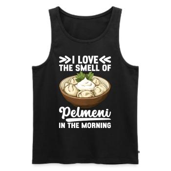 Pelmeni Cuisine russe - Débardeur bio Premium Homme - noir - Devant - Michal (187cm)