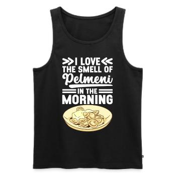 Pelmeni Cuisine russe - Débardeur bio Premium Homme - noir - Devant - Michal (187cm)