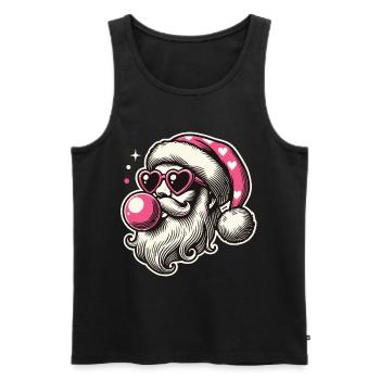 Cool Sigma Santa Christmas Joy - Men's Premium Organic Tank Top - black - Front - Michal (187cm)