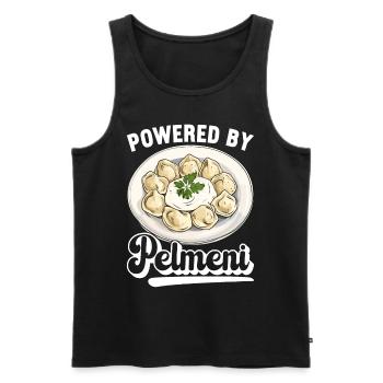 Pelmeni Cuisine russe - Débardeur bio Premium Homme - noir - Devant - Michal (187cm)