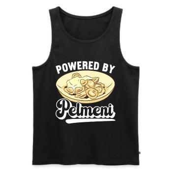 Pelmeni Russische Küche - Männer Premium Bio Tank Top - Schwarz - Vorne - Michal (187cm)