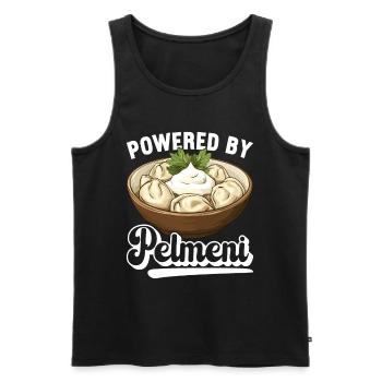 Pelmeni Russische Küche - Männer Premium Bio Tank Top - Schwarz - Vorne - Michal (187cm)