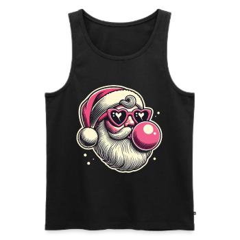 Cool Sigma Santa Christmas Joy - Men's Premium Organic Tank Top - black - Front - Michal (187cm)